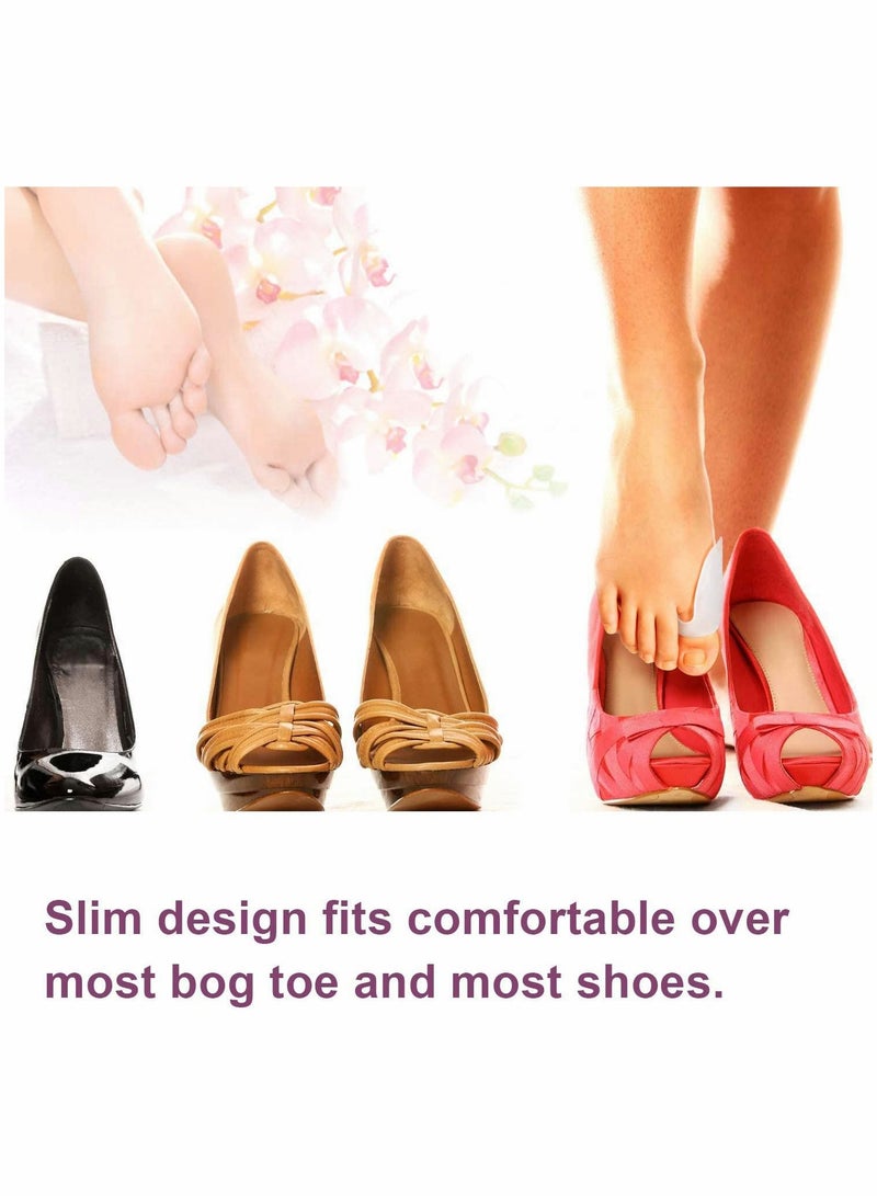 Excefore واقيات جل بونيون لحماية إصبع القدم الكبير، 10 عبوات من وسائد بونيون ووسائد، واقي بونيون لإصبع القدم الكبير، يخفف آلام القدم الناتجة عن الاحتكاك والفرك والضغط - Image 3