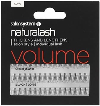 Salon System Salon System Natural Appearance Long Black Individual Lashes - Image 2