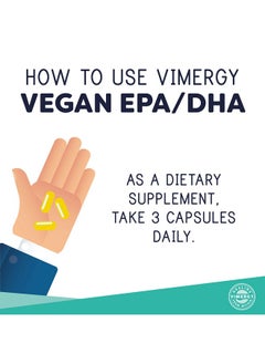 Vimergy Vegan Epa/Dha 30 Servings Algal Omega 3 Fatty Acids Plant Based Fish Oil Alternative With Vitamin E Supports Heart Brain & Eye Health Nongmo Glutenfree Soyfree Paleo (90 Count)  - Image 5