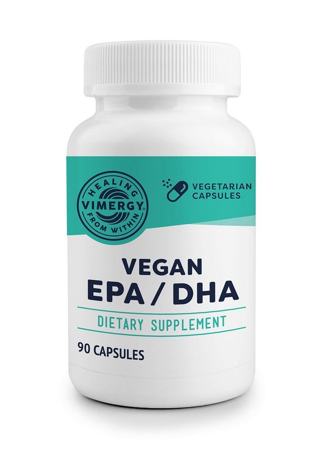 Vimergy Vegan Epa/Dha 30 Servings Algal Omega 3 Fatty Acids Plant Based Fish Oil Alternative With Vitamin E Supports Heart Brain & Eye Health Nongmo Glutenfree Soyfree Paleo (90 Count)  - Image 2
