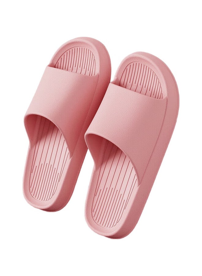 Lurad Slippers For Men, Shower Sandals, Soft-Soled, For Home Use, Eva Material, Couples, Indoor Bathroom Slippers For Women, Pink, Size 37-38 - Image 3