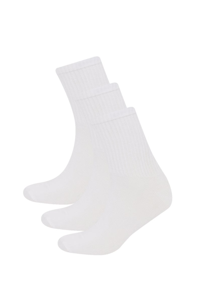 DeFacto White Man Man 3 piece Short Socks Casual - Image 1