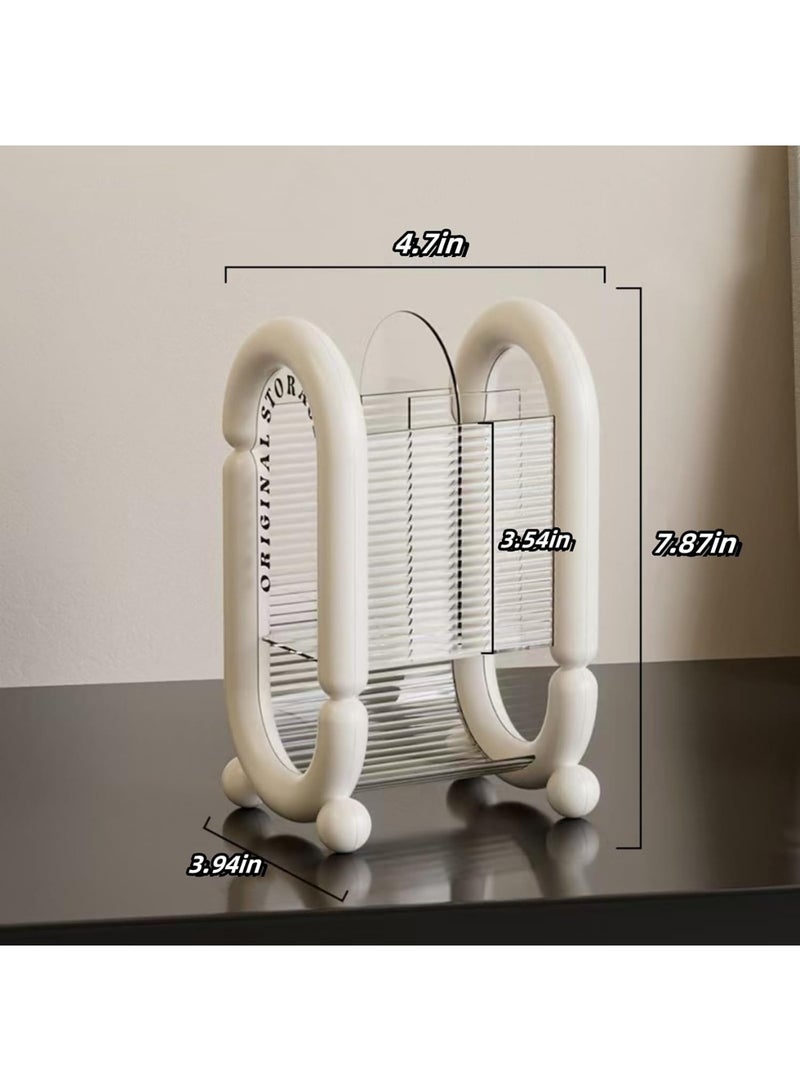 Arabest Makeup Brush Holder Cosmetic Tool Storage Makeup Brush Organizer for Powder Puff Brush Eyeliner Bathroom Counter Dresser Bedroom Storage (Black) - Image 4
