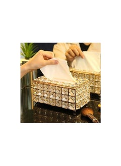 Spaceshoop Crystal Tissue Box Artificial Paper Rack Holder Home Decor Clear  - Image 1