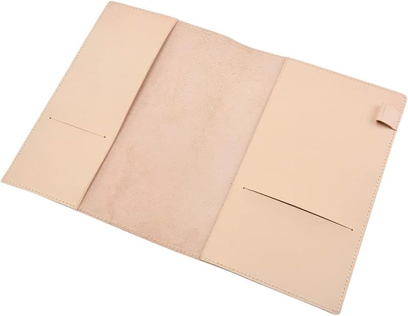 woobles Notebooks for School A5 Notebook Cover Handcrafted Leather Journal Notebook Cover Stationery Cover for School Business (A5) 32.5*22cm - Image 1
