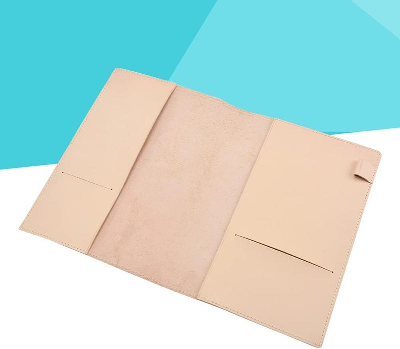 woobles Notebooks for School A5 Notebook Cover Handcrafted Leather Journal Notebook Cover Stationery Cover for School Business (A5) 32.5*22cm - Image 3