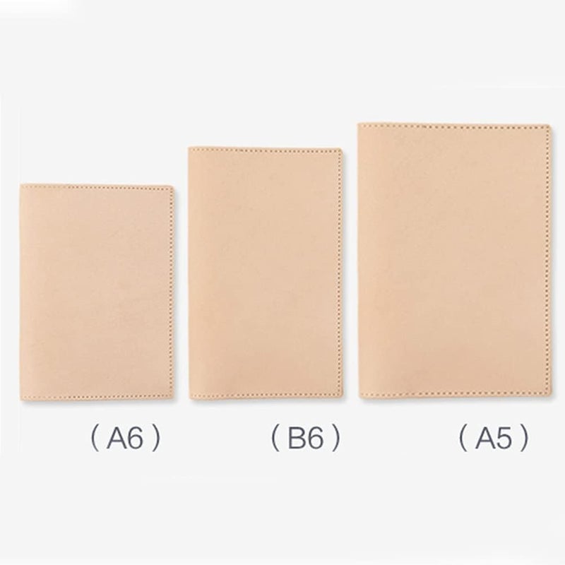 woobles Notebooks for School A5 Notebook Cover Handcrafted Leather Journal Notebook Cover Stationery Cover for School Business (A5) 32.5*22cm - Image 4
