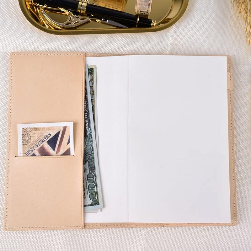 woobles Notebooks for School A5 Notebook Cover Handcrafted Leather Journal Notebook Cover Stationery Cover for School Business (A5) 32.5*22cm - Image 5
