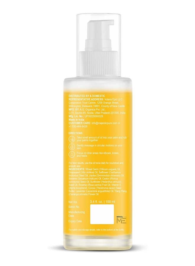 Majestic Pure Timeless Glow Body Oil | 100% Pure And Natural | Repair Dry, Damaged Skin | Moisturizing Skin | Deep Moisturizing Formula |100ml - Image 2