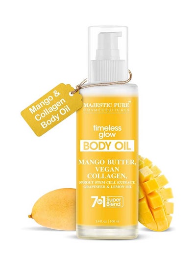 Majestic Pure Timeless Glow Body Oil | 100% Pure And Natural | Repair Dry, Damaged Skin | Moisturizing Skin | Deep Moisturizing Formula |