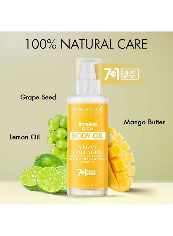 Majestic Pure Timeless Glow Body Oil | 100% Pure And Natural | Repair Dry, Damaged Skin | Moisturizing Skin | Deep Moisturizing Formula |100ml - Image 5