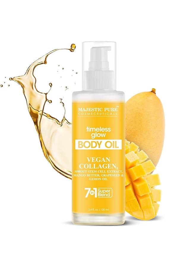 Majestic Pure Timeless Glow Body Oil | 100% Pure And Natural | Repair Dry, Damaged Skin | Moisturizing Skin | Deep Moisturizing Formula |100ml - Image 3