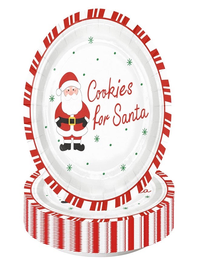 WRAPAHOLIC أطباق ورقية عيد الميلاد WRAPAHOLIC 25 قطعة - 7 بوصة لسانتا أطباق قابلة للتصرف أطباق حلوى زخرفية لعيد الميلاد لوازم طاولة الحفلات ديكور الطاولة - Image 1