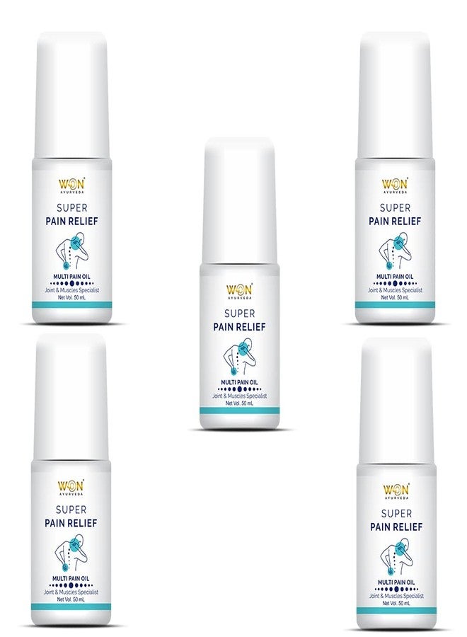 WON AYURVEDA SUPER PAIN RELIEF OIL - PACK OF 5|Best pain relief oil| - Image 1