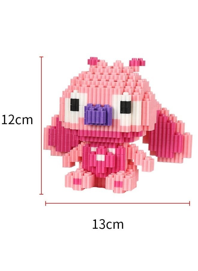 750-Piece Disney Stitch Model Small Particles Granule Assembled Building Blocks, Educational Toys, Classic Mini Building Bricks Assembling Building Blocks Early Intelligent Toys for Children 6+ Years  - Image 2