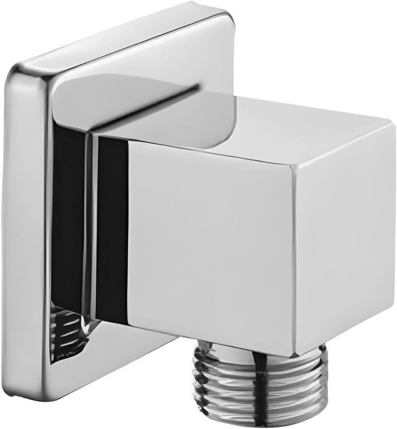 Wall-Mounted Shower Holder, Handheld Shower Faucet Mount, G1/2 Connection, Chrome-Plated Brass, Simple Setup, Compact Anti-Corrosion Design, Perfect for Bathroom Use - Image 1