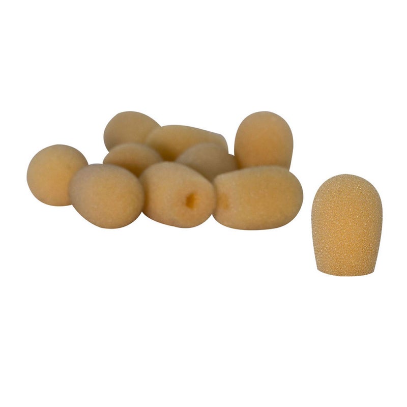 OnStage On-Stage ASWS20N10 Tan Windscreens for Headset Microphones, 10 Pack