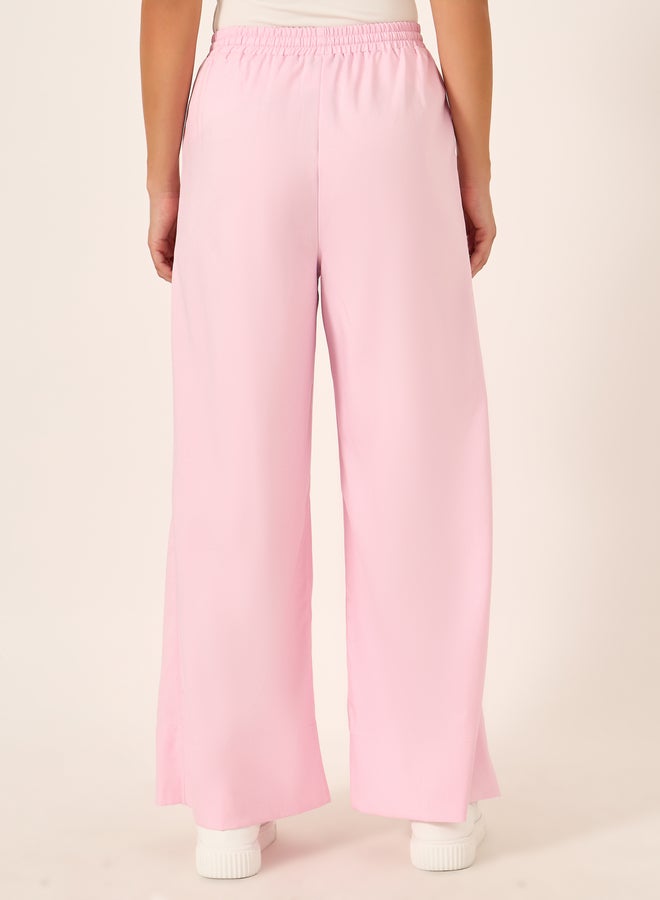 Styli Solid Inverted Pleated Wide Leg Pants - Image 4