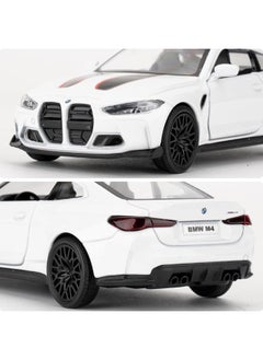 RMZ City 1/36 BMW M4 CSL Model Car, Alloy Toy Car with Pullback Function, Suitable for Collecting and Decorating Model Toys, Car Gifts for Boys and Girls (White)  - Image 5