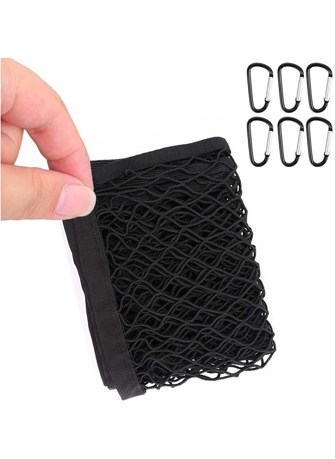 MVAQKLM  Cargo Net for Pickup Truck Bed, Elastic Cargo Net Stretchable Mesh Organizer, 4' x 4' Stretches to 7' x 7' Suitable for Daily Light Loads of Trucks(Single Layer)  - Image 4