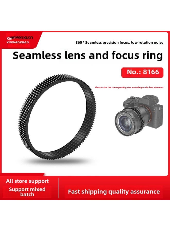 Lens Heel Focus Ring Heel Focus Belt Rotating Focus Focusing Ring Gear Ring SLR Micro Single Camera Lens Accessories-Color:8166-diameter 60-67 Blue  - Image 2