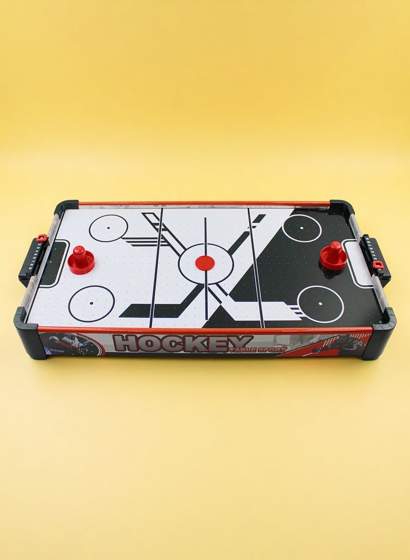 EASY FUTURE Air Hockey Game Table for Kids Air Hockey Table with Powerful Air Flow Fan Table Top Air Hockey Game Ice Hockey Game Table Compact Tabletop Game for Two Player Indoor Competition Family Party Leisure NO.1805 - Image 1