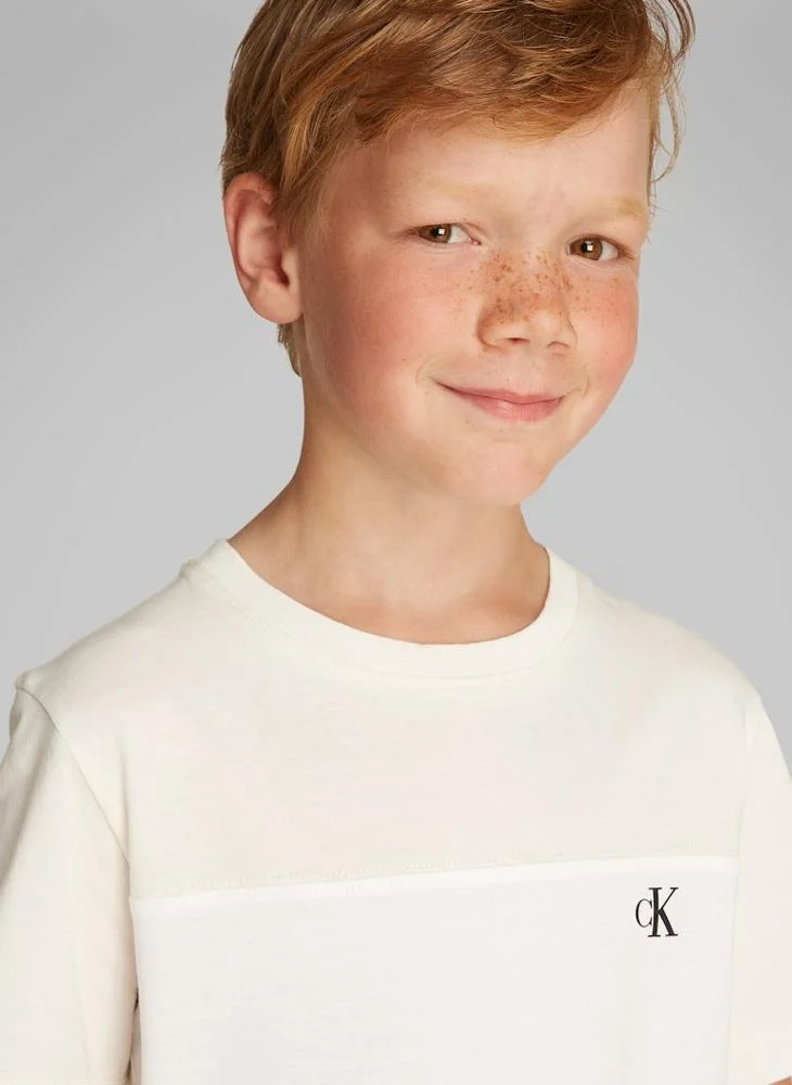 Calvin Klein Jeans Kids 2 Pack Crew Neck T-Shirt