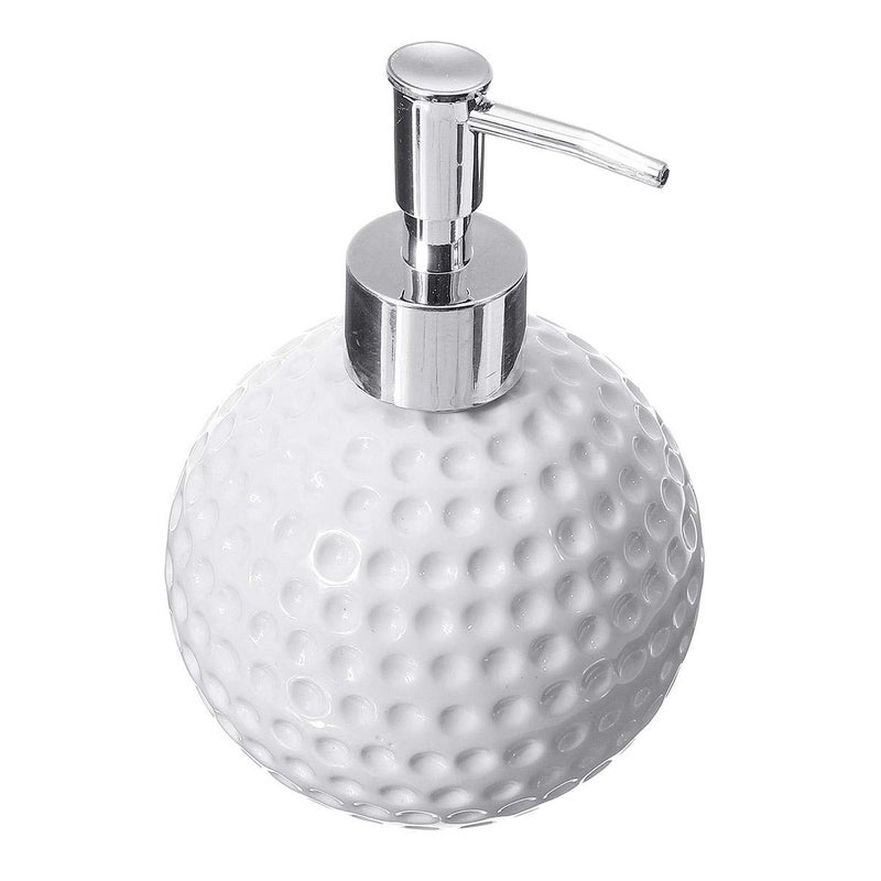 Prostuff.in Ceramic 250 ml Dots Carved Hand wash dispensers Pump, Ceramic soap Dispenser, Pack of 1 (White) - Image 5