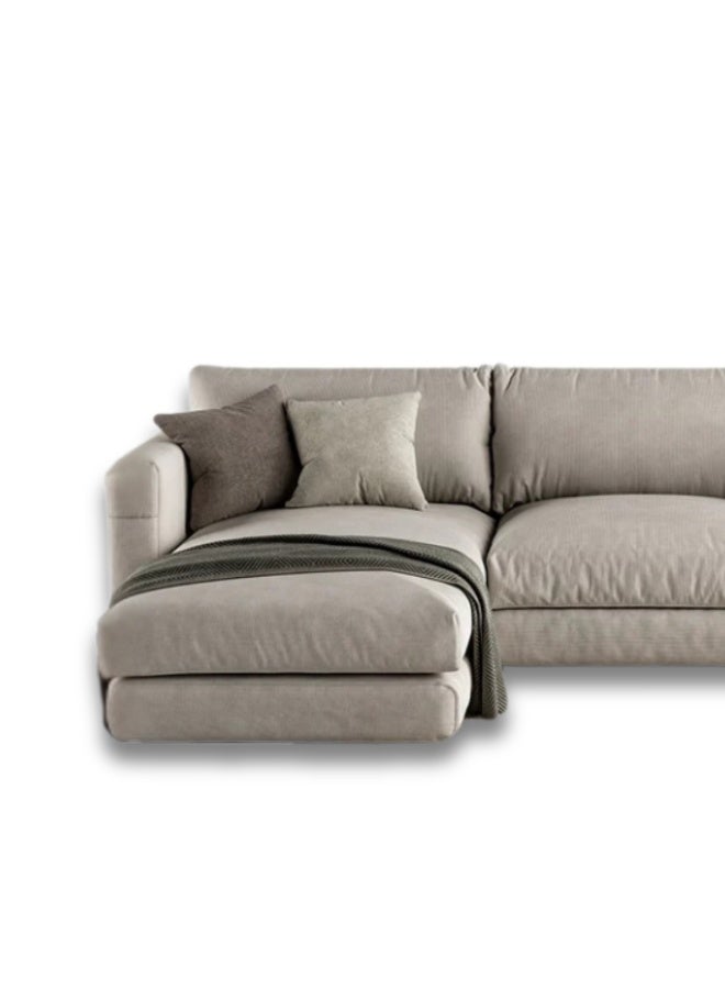 Malazhouse Beech wood Sectional Sofa 250cm * 160cm - Linen - Image 3