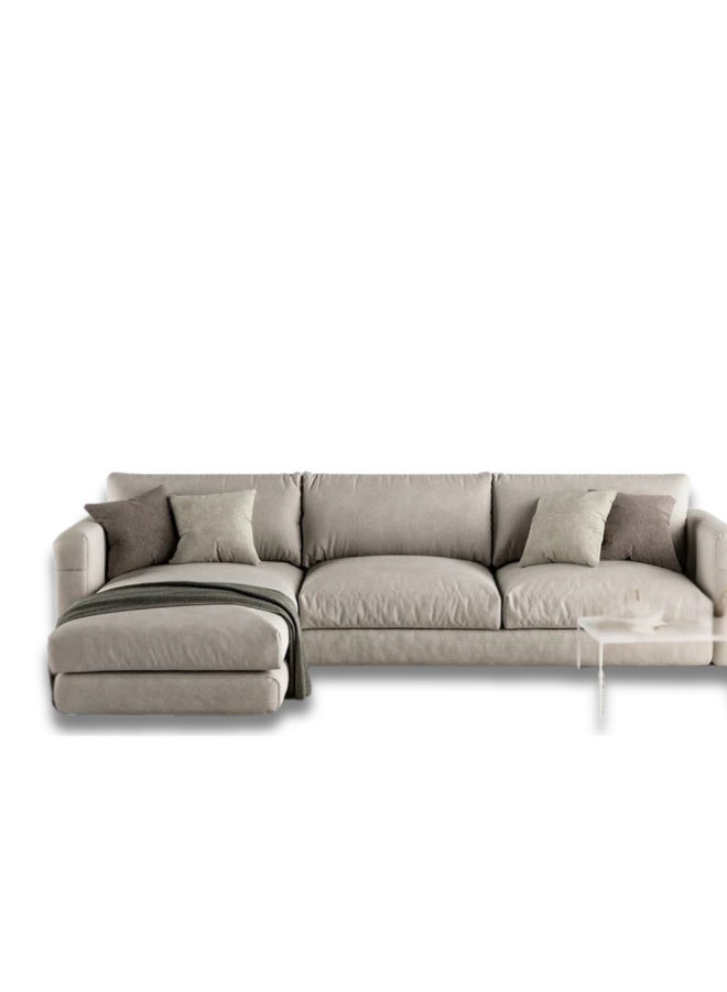 Malazhouse Beech wood Sectional Sofa 250cm * 160cm - Linen - Image 4