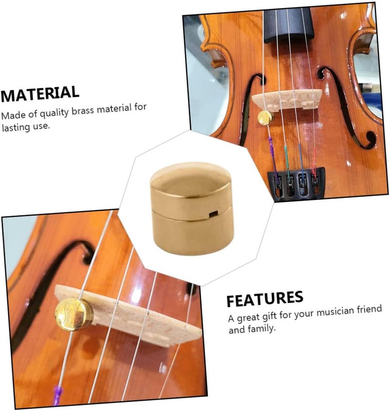 TOYANDONA Brass Violin Mute Wolf Tone Suppressor Portable Musical Instrument Accessory Cylindrical Design for Improved Sound Quality - Image 4