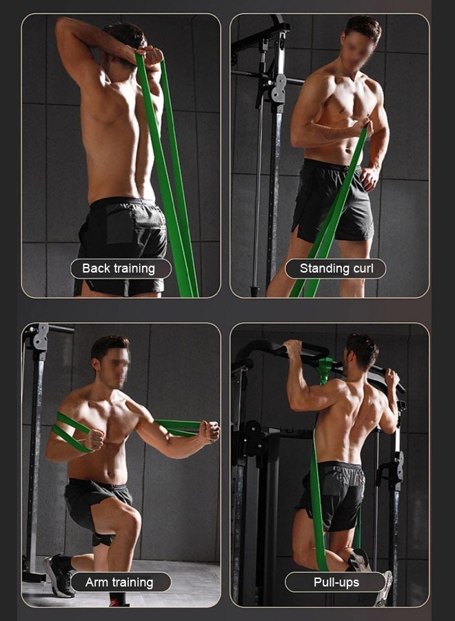 حبل مطاطي لتدريبات المقاومة حبل مطاطي مساعد للسحب والتمرين الرياضي أربطة تمرين اللياقة البدنية، 4.5 سم، 208 سم - Image 4