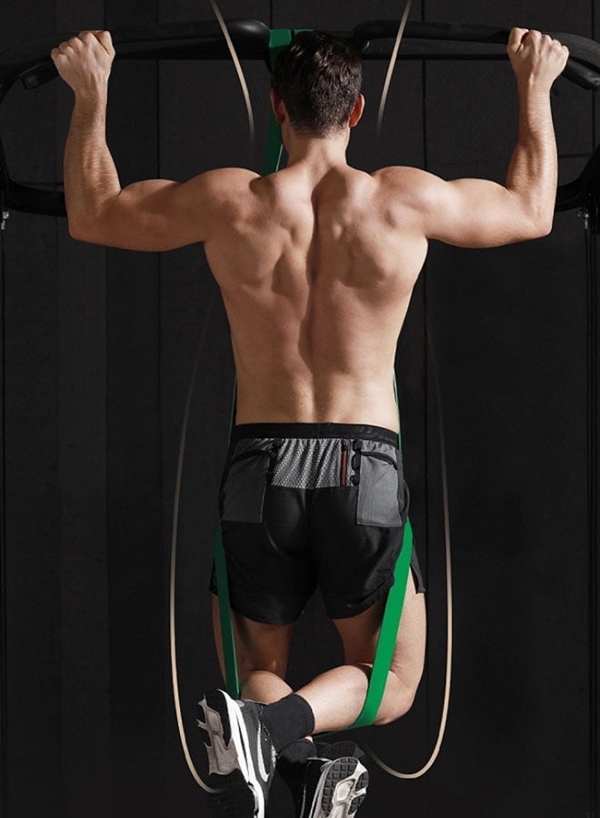 حبل مطاطي لتدريبات المقاومة حبل مطاطي مساعد للسحب والتمرين الرياضي أربطة تمرين اللياقة البدنية، 4.5 سم، 208 سم - Image 3