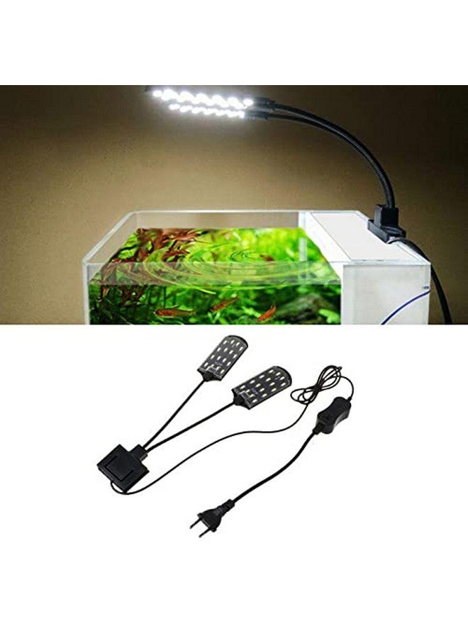 VAYINATO X7(Suits For 2Ft - 4Ft Tank) Aquarium Fish Tank Double Heads Plant Grow White Led Creative Clip On Light By Petzlifeworld - Image 1