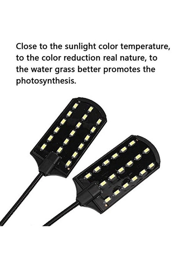 VAYINATO X7(Suits For 2Ft - 4Ft Tank) Aquarium Fish Tank Double Heads Plant Grow White Led Creative Clip On Light By Petzlifeworld - Image 5
