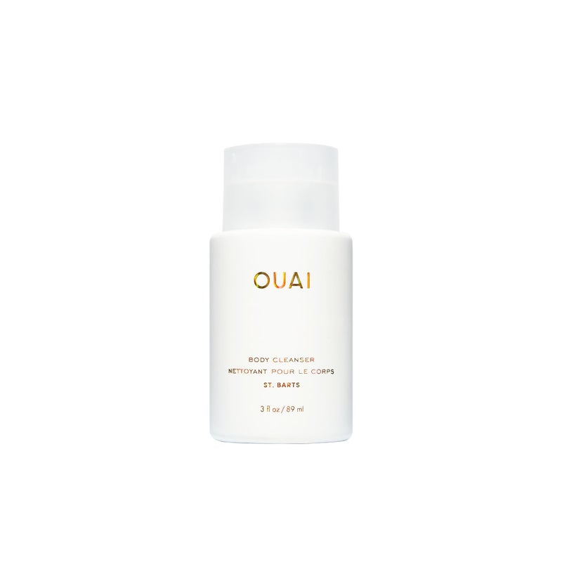 OUAI Body Cleanser, St. Barts Travel Size - Foaming Body Wash with Jojoba Oil & Rosehip Oil to Hydrate, Balance & Soften Skin - Paraben, Phthalate & Sulfate Free Skin Care Products (3 fl oz) - Image 1