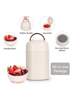General 17oz thermos for hot meals, leak-proof container comes with collapsible fork and spoon for easy office and outdoor use to keep your meals warm!  - Image 3