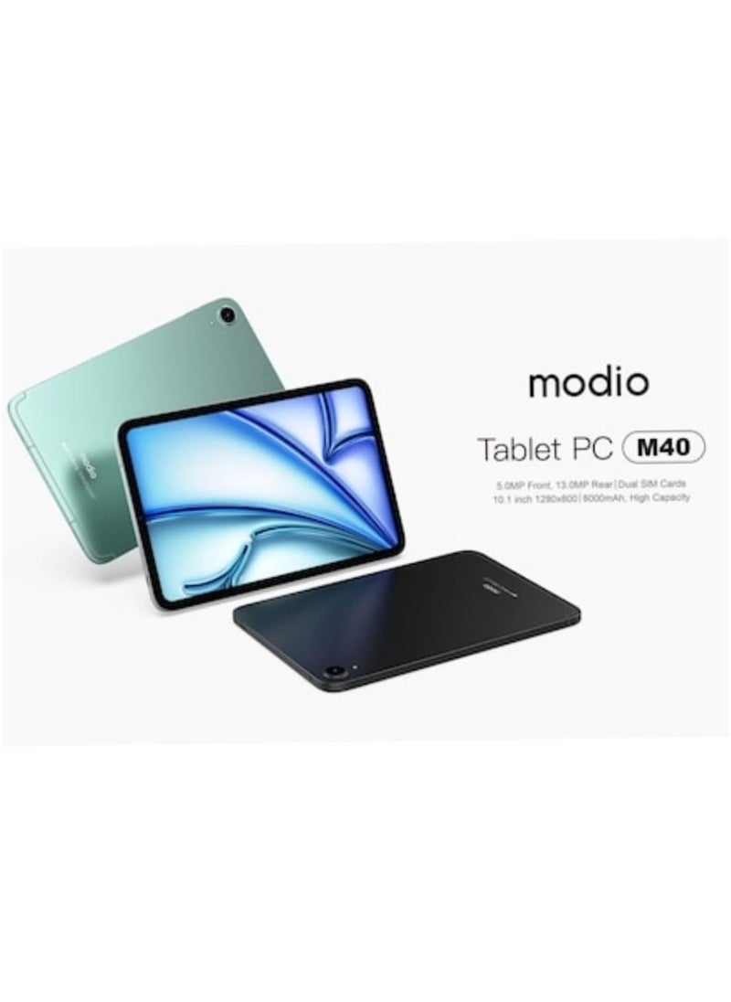 modio Modio M40 10.1-Inch Tablet – Powerful 8GB RAM, 512GB Storage, Dual SIM, High-Capacity Battery, and Stunning In-Cell Display for Seamless Performance (green) colour.  - Image 1