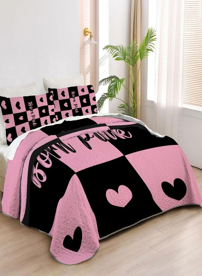 Allenjoy Queen Size Charming Girl Group Quilt Bedspreads Girl Group Bed Set Bedding Coverlet Fabric Washable with 2 Pillowcases SC00385-007 - Image 1