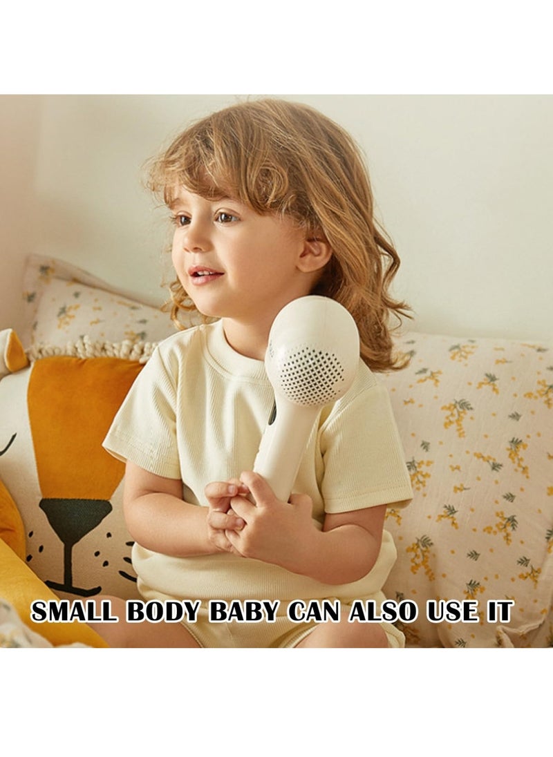 Generic - Mini Hair Dryer for Baby and Kids Portable Low Heat Rechargeable Cordless Blow Dryer with LED Soft Light for Baby Care - Image 1