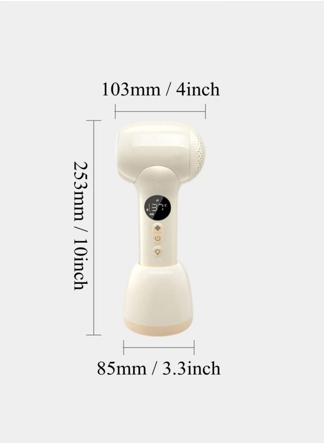 Generic - Mini Hair Dryer for Baby and Kids Portable Low Heat Rechargeable Cordless Blow Dryer with LED Soft Light for Baby Care - Image 1
