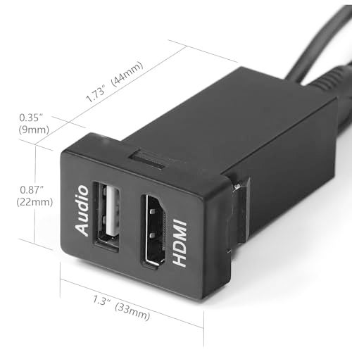 Timloon HDMI Socket Mount Cable +USB Audio Input Audio Relay Use for Toyota（Type A） - Image 2