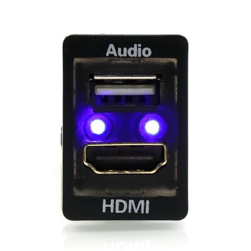 Timloon HDMI Socket Mount Cable +USB Audio Input Audio Relay Use for Toyota（Type A） - Image 4
