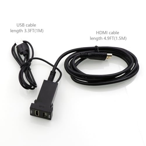 Timloon HDMI Socket Mount Cable +USB Audio Input Audio Relay Use for Toyota（Type A） - Image 3