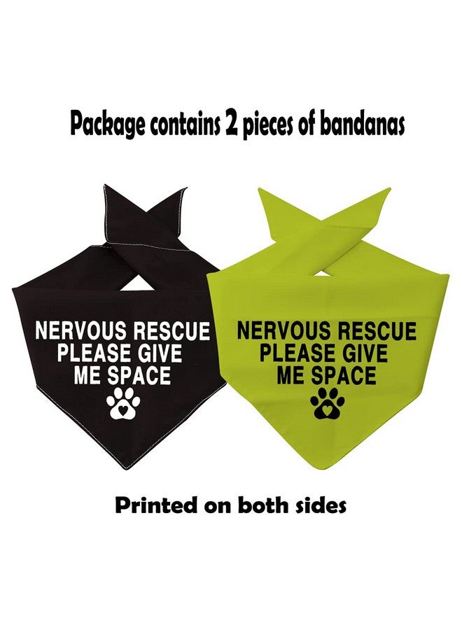 عبوة من قطعتين من وشاح منديل "أعطني مساحة" للكلاب المنقذة من Nervous، اطلب من المداعبة (Nervous Rescue) - Image 3