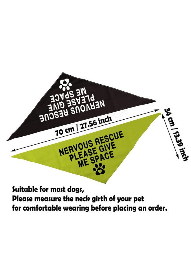 عبوة من قطعتين من وشاح منديل "أعطني مساحة" للكلاب المنقذة من Nervous، اطلب من المداعبة (Nervous Rescue) - Image 2