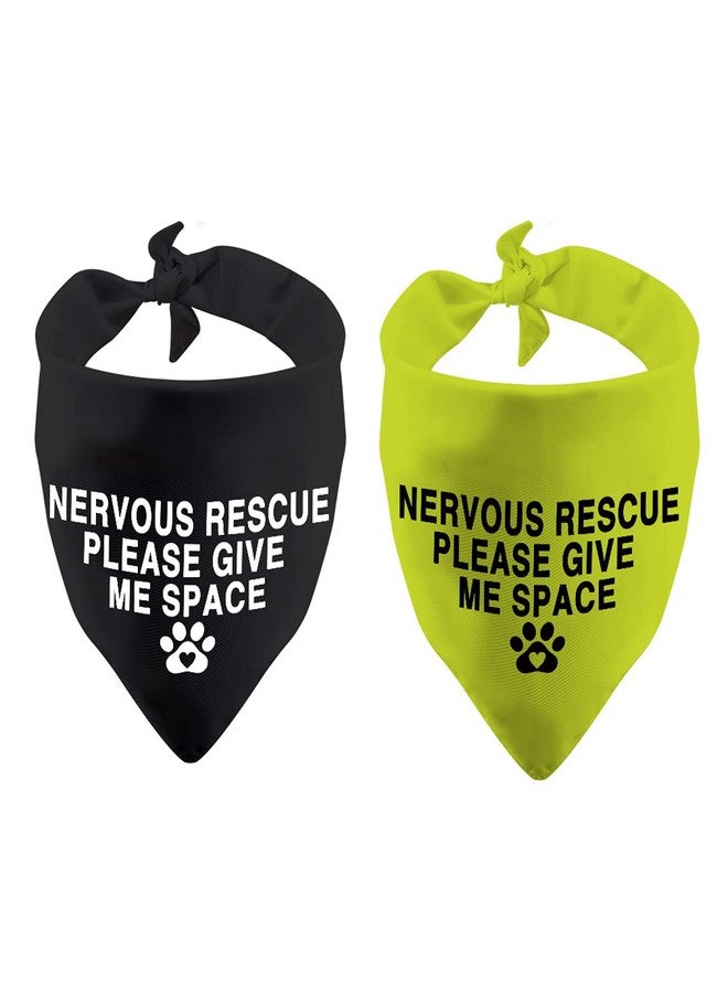 عبوة من قطعتين من وشاح منديل "أعطني مساحة" للكلاب المنقذة من Nervous، اطلب من المداعبة (Nervous Rescue) - Image 1
