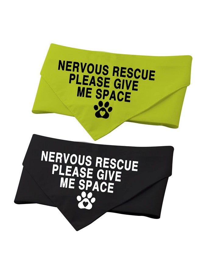عبوة من قطعتين من وشاح منديل "أعطني مساحة" للكلاب المنقذة من Nervous، اطلب من المداعبة (Nervous Rescue) - Image 4
