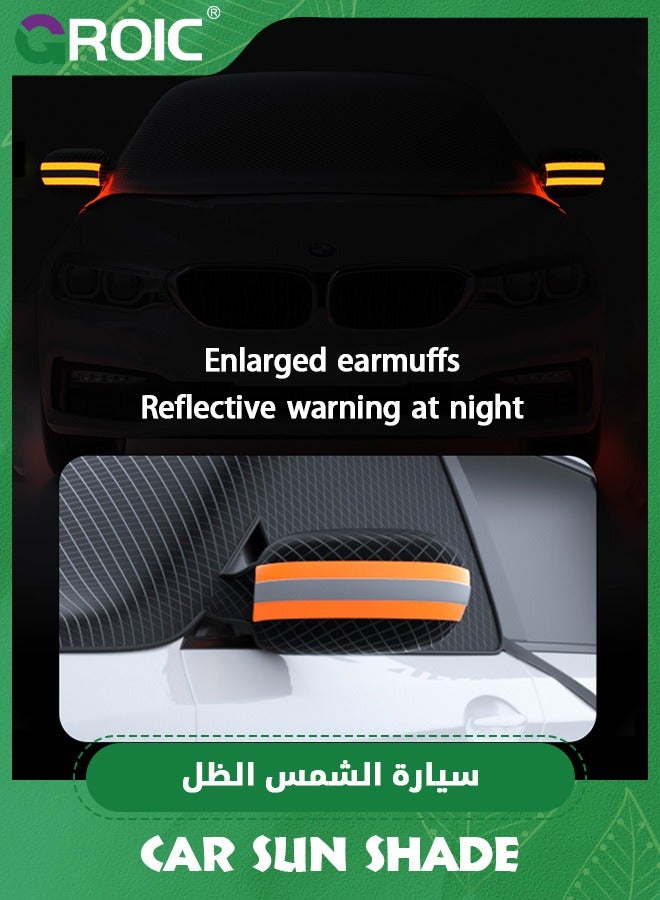 GROIC Car Windshield Sun Shade, Foldable Front Window Sun for UV Rays & Sun Heat Protection,Waterproof Exterior Car Accessories Windshield Cover for Dust and Snow,Windshield and Side Window Cover - Image 5