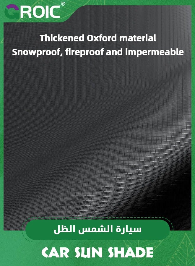GROIC Car Windshield Sun Shade, Foldable Front Window Sun for UV Rays & Sun Heat Protection,Waterproof Exterior Car Accessories Windshield Cover for Dust and Snow,Windshield and Side Window Cover - Image 3
